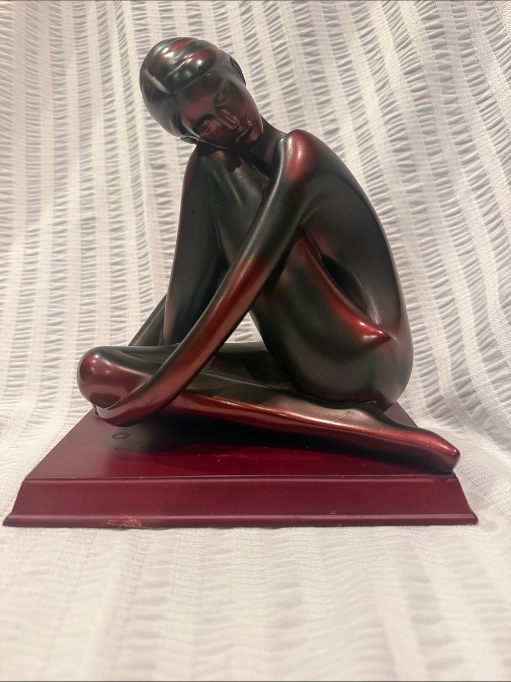 Herco Gift Bronze Nude Lady Statue Sculpture Figurine Est 8.5” Tall